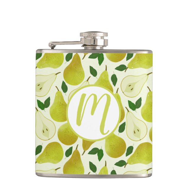 Grönt Pears Mönster Fickplunta (Framsidan)