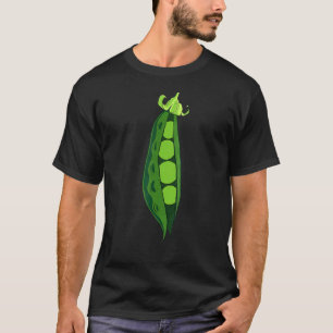 Grönt Peas Pea Pod Funny Vegetable Veggies Hallowe T Shirt