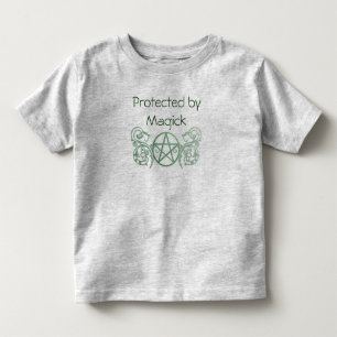 Grönt pentakel med blomning tee