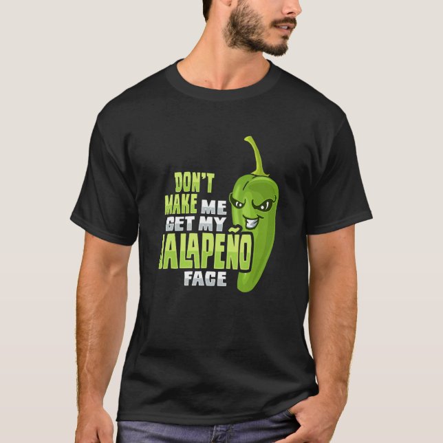 grönt peppardesign för en chili t shirt (Framsida)