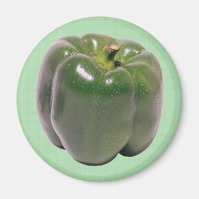 Grönt Pepper Magnet (Framsidan)