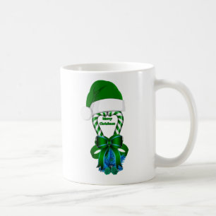 Grönt Peppermint Candy cane Kaffemugg