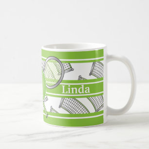 Grönt Personalize Tennis Kaffemugg