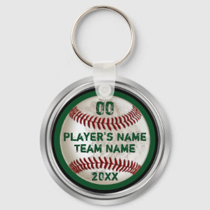 Grönt Personlig Dirty Baseball Gifts for Player Nyckelring