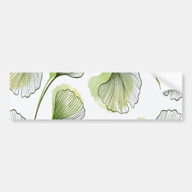 Grönt petals bildekal (Framsidan)