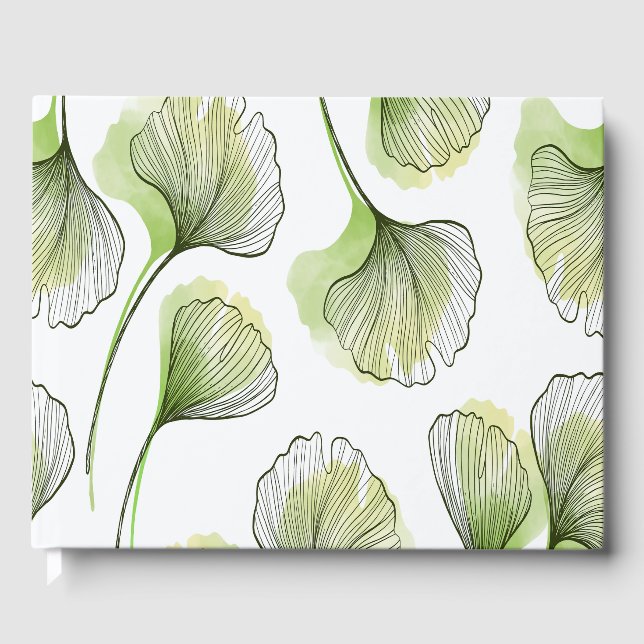 Grönt petals gästböcker (Framsida)