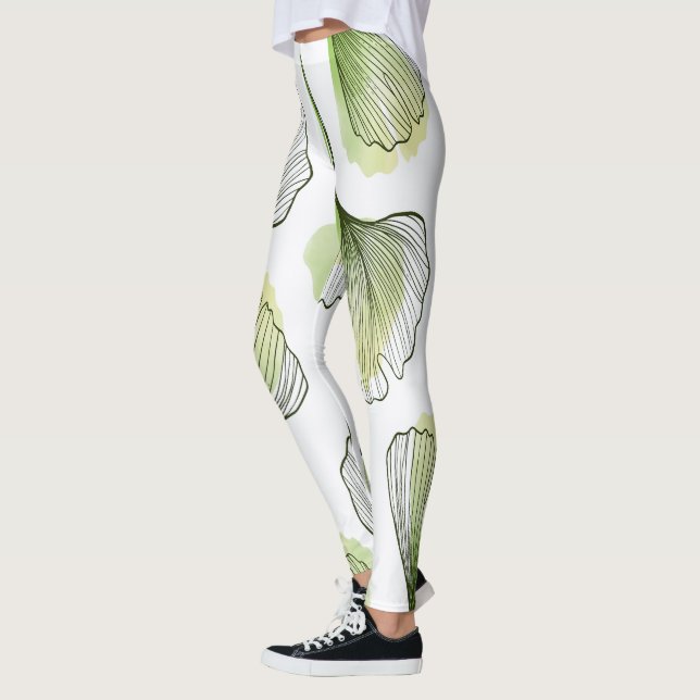 Grönt petals leggings (Vänster)