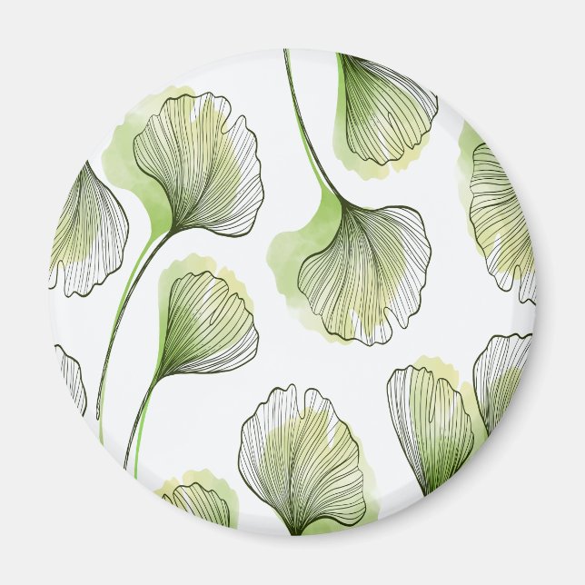 Grönt petals magnet (Framsidan)