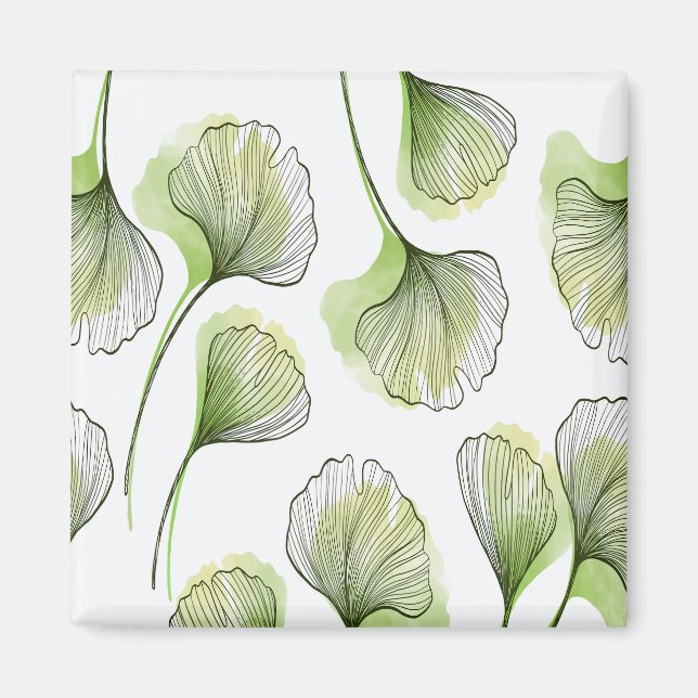 Grönt petals magnet (Framsidan)