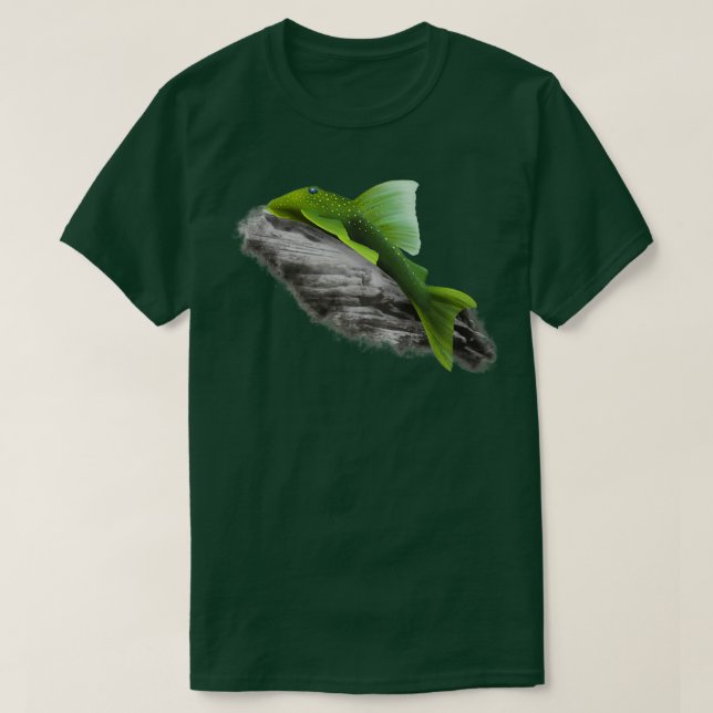 Grönt Phantom Pleco T Shirt (Design framsida)
