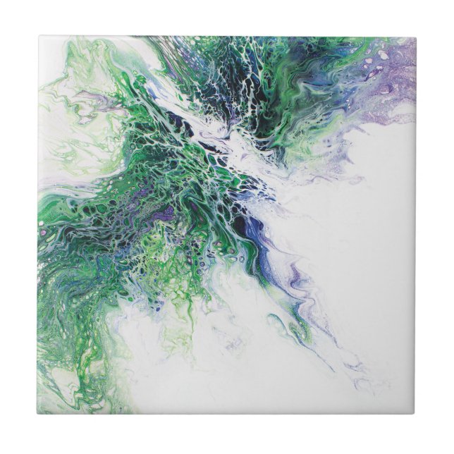 Grönt Phoenix Kakelplatta (Framsidan)