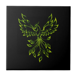 Grönt Phoenix Kakelplatta