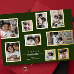 Grönt Photo Collage Modern Glatt Moments Ramar<br><div class="desc">Jul Helgdag Photo Collage Elegant Glatt Moments ____________________________ ***Denna design är en del av en julklapp för helgdag*** Fånga julhelgens magi med min Elegant Glatta Moments jul - Helgdag Foto Collage Collection! Den här samlingen är designad för att på ett snyggt sätt visa dina uppskattade minnen i en contemporary och...</div>