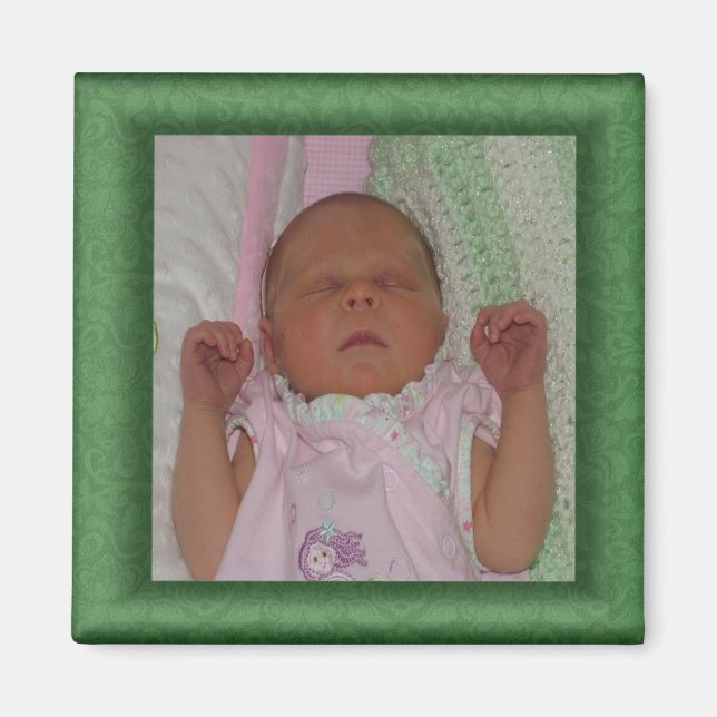 Grönt Photo Magnet (Framsidan)