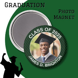 Grönt Photo Studenten Magnet