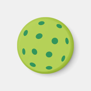 Grönt Pickleball Magnet