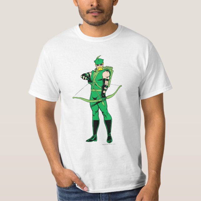 Grönt Pil stående med Bow Tee (Framsida)