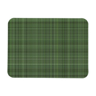 Grönt Pinstripe Fabric Magnet