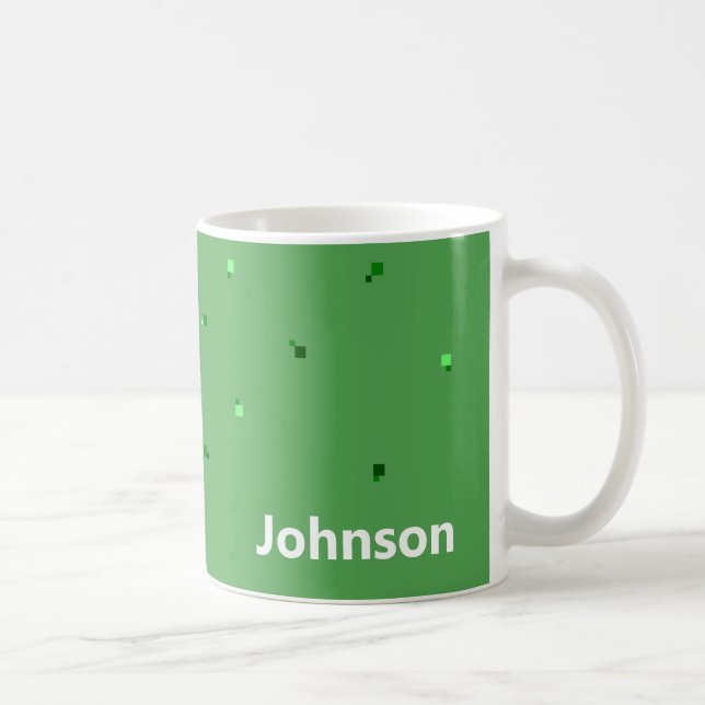 Grönt Pixel Gamer Kaffemugg (Höger)