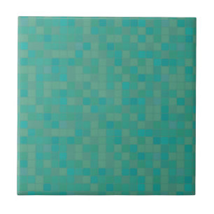Grönt, pixelerad mosaik, keramiskt plattor kakelplatta