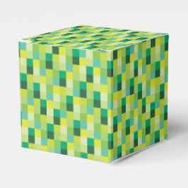 Grönt Pixels Mönster Presentaskar