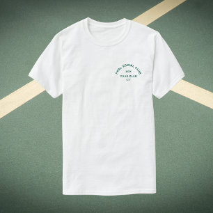 Grönt PKBL Social Klubb Vapensköld Pickleball T-Sh T Shirt