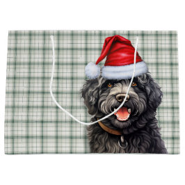 Grönt Plade Barbet Hund Helgdag