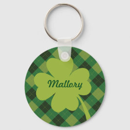 Grönt Plade St. Pattys Personlig Keychain Nyckelring
