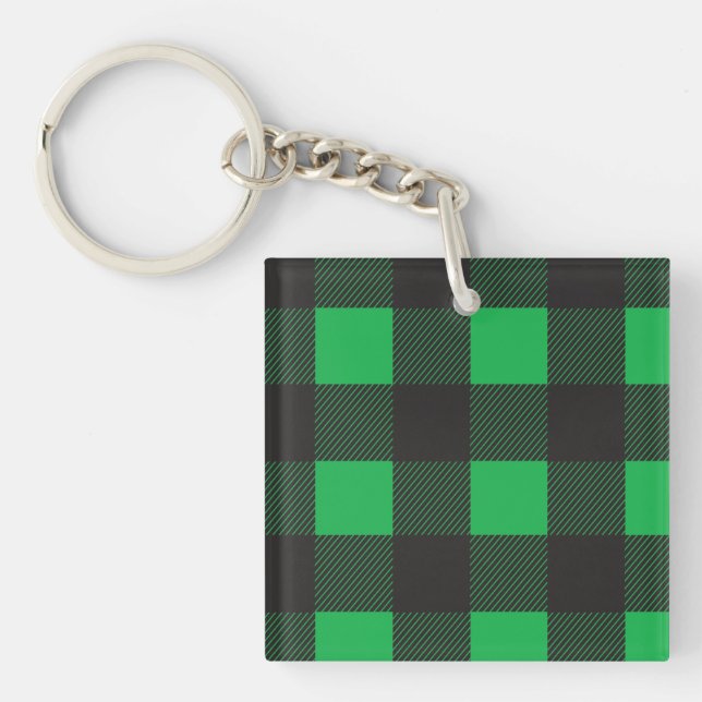 Grönt plaid mönster (Framsidan)
