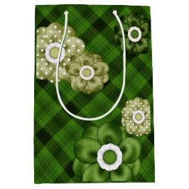 GRÖNT PLAID MÖNSTER MED GRÖNT FLÖDEN