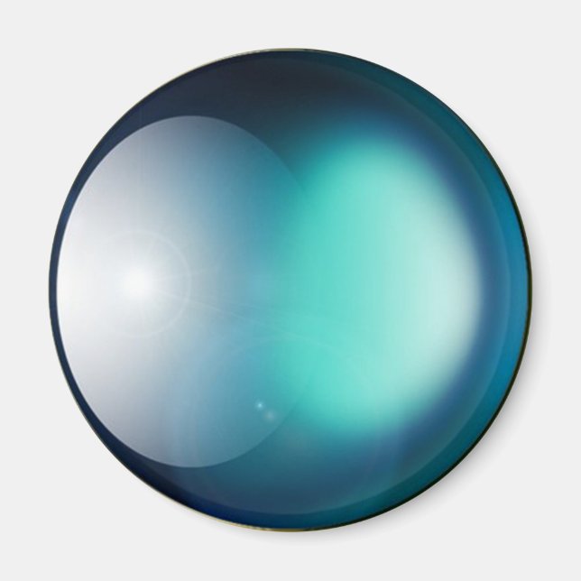 Grönt Planet 2 Magnet (Framsidan)