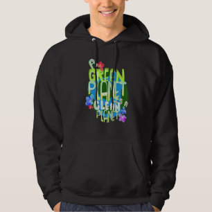 Grönt Planet a Clean Planet Renewable Energy Envir Hoodie