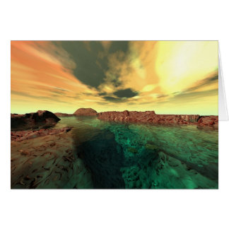 Grönt Planet Hälsningskort