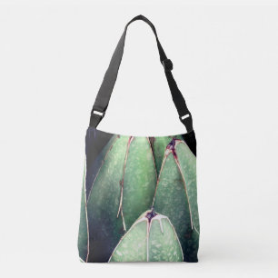 Grönt Plant Detail Anpassningsbar Kor Body Bag Axelväska