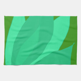 Grönt Plant Kökshandduk