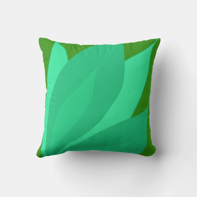 Grönt Plant Kudde (Baksida)