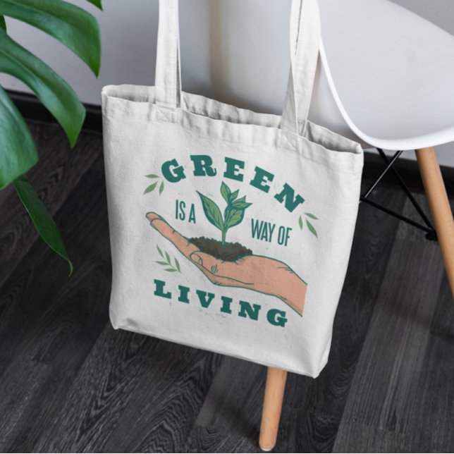 Grönt Plant Lifestyle Tote Bag Tygkasse (Skapare uppladdad)