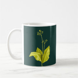 Grönt Plant Vild Vitlic Botanical Kaffemugg