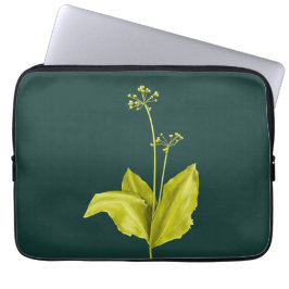 Grönt Plant Vild Vitlic Botanical Laptop Fodral