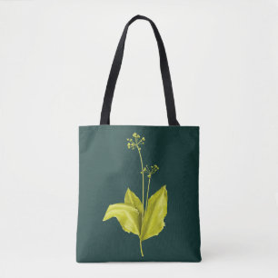 Grönt Plant Vild Vitlic Botanical Tygkasse