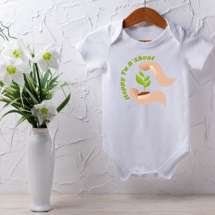 Grönt Planting Tu B'shvat Sameach Lycklig Tu B'shv T Shirt