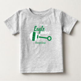 Grönt Play Eagle Baby T-Shirt