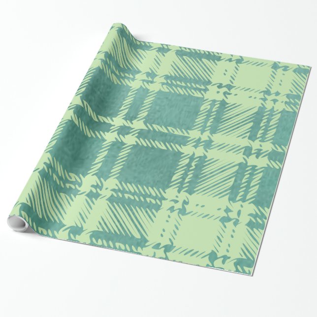 Grönt Play Gift-hölje pappert Presentpapper (Utrullad)