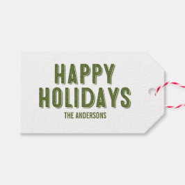 Grönt Play jul Glad helg Gift Märkre Presentetikett
