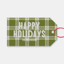 Grönt Play jul Glad helg Gift Märkre Presentetikett