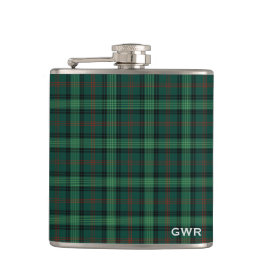 Grönt Play Klan Ross Hunting Tartan Monogram Fickplunta