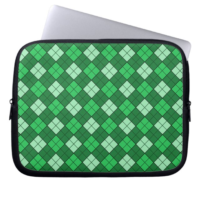 Grönt Play Laptop Fodral (Framsidan)