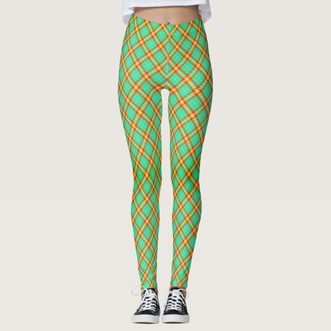 Grönt Play Leggings (Framsida)