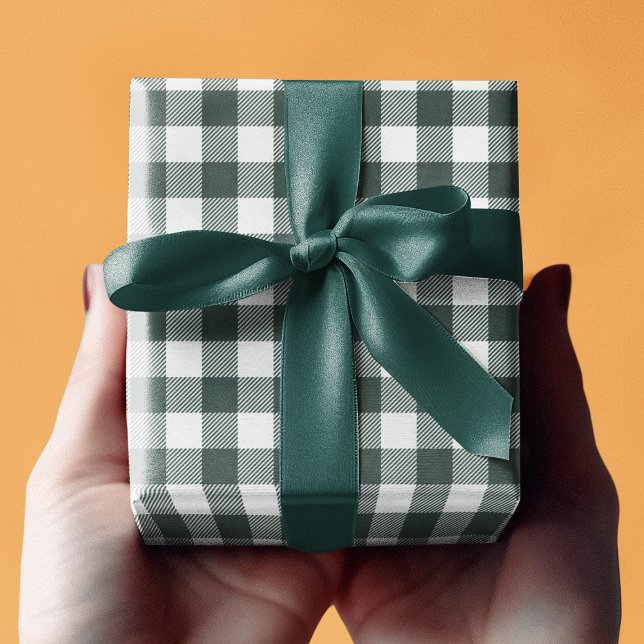 Grönt Play Mönster Personlig Wrapping Papper Presentpapper (Green Plaid Pattern Personalized Wrapping Paper
)