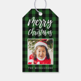 Grönt Play Photo-jul Presentetikett